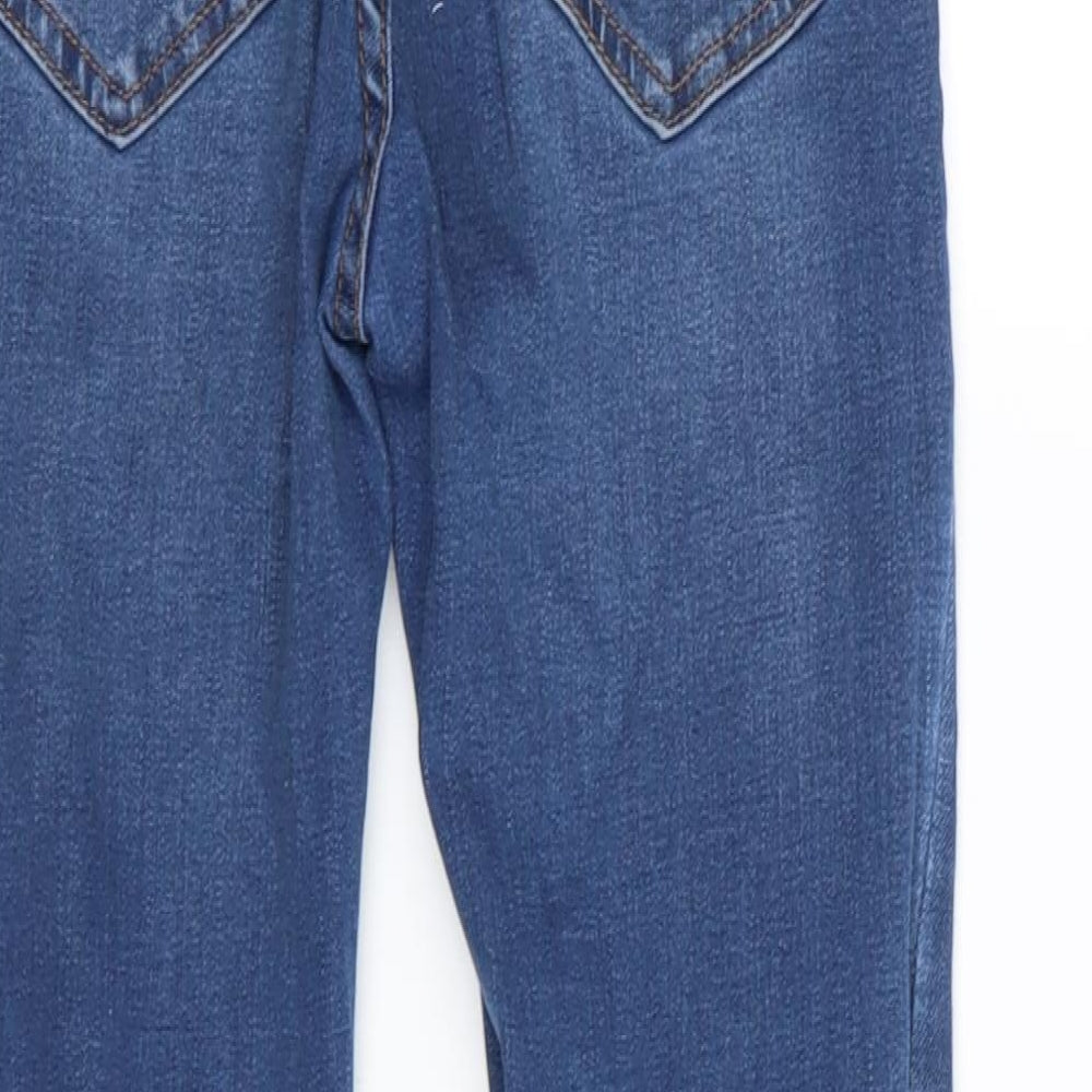 Preworn Womens Blue Skinny Jeans Size 26 in L26 in - RIPPED JEANS