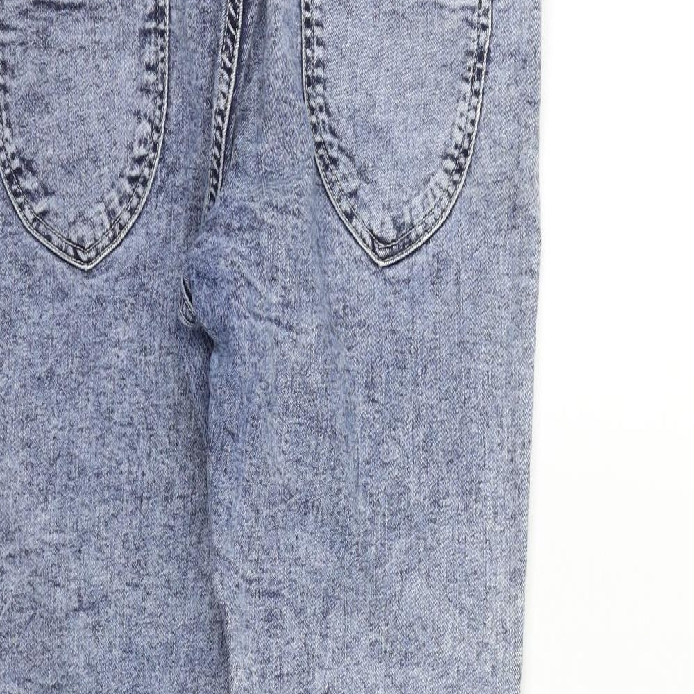 deniem & co Womens Blue Skinny Jeans Size 12 L21 in