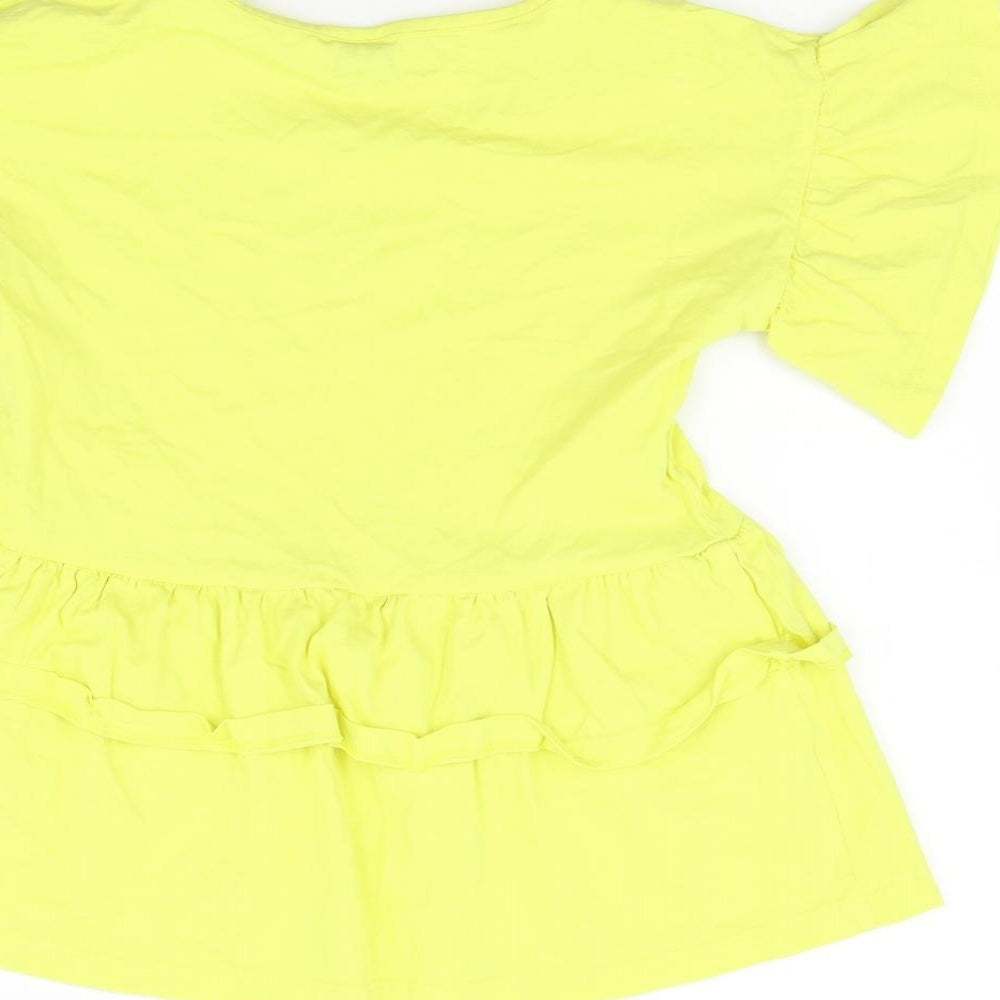 TU Girls Yellow Basic T-Shirt Size 9 Years