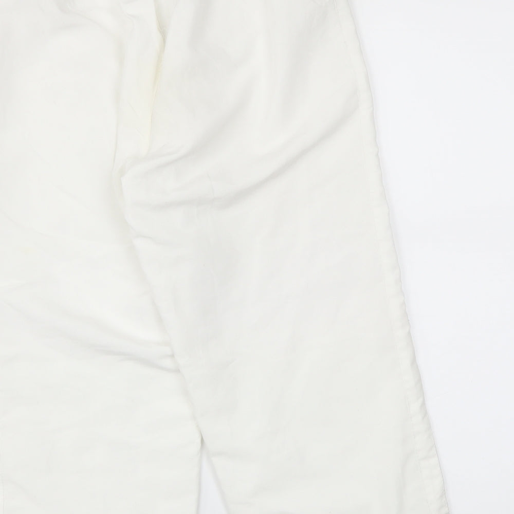 LA Gear Womens White Cropped Trousers Size 10 L20 in - Stretch waistband
