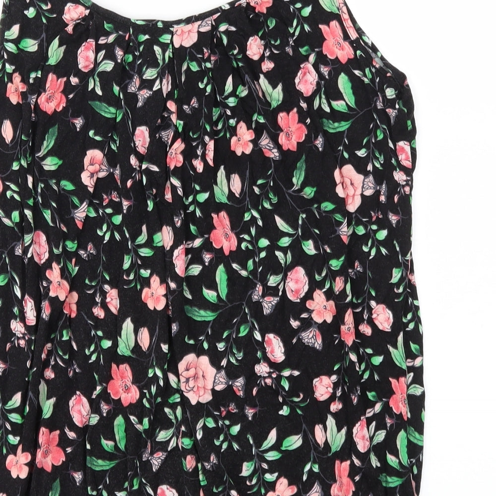 South Womens Multicoloured Floral Basic T-Shirt Size 14