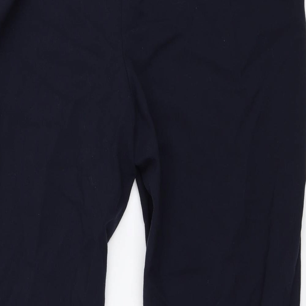 Marks and Spencer Womens Blue Trousers Size 14 L26.5 in