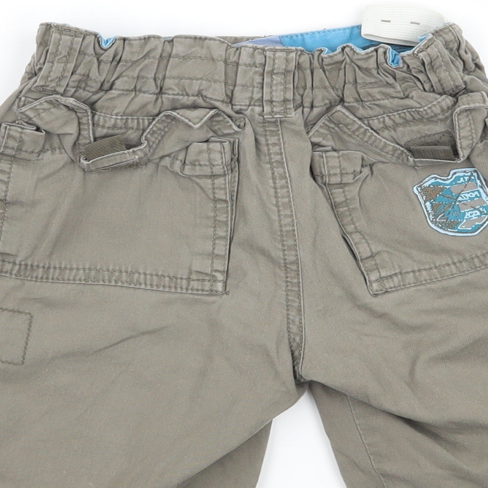 Pumpkin Patch Boys Grey Cargo Trousers Size 12-18 Months