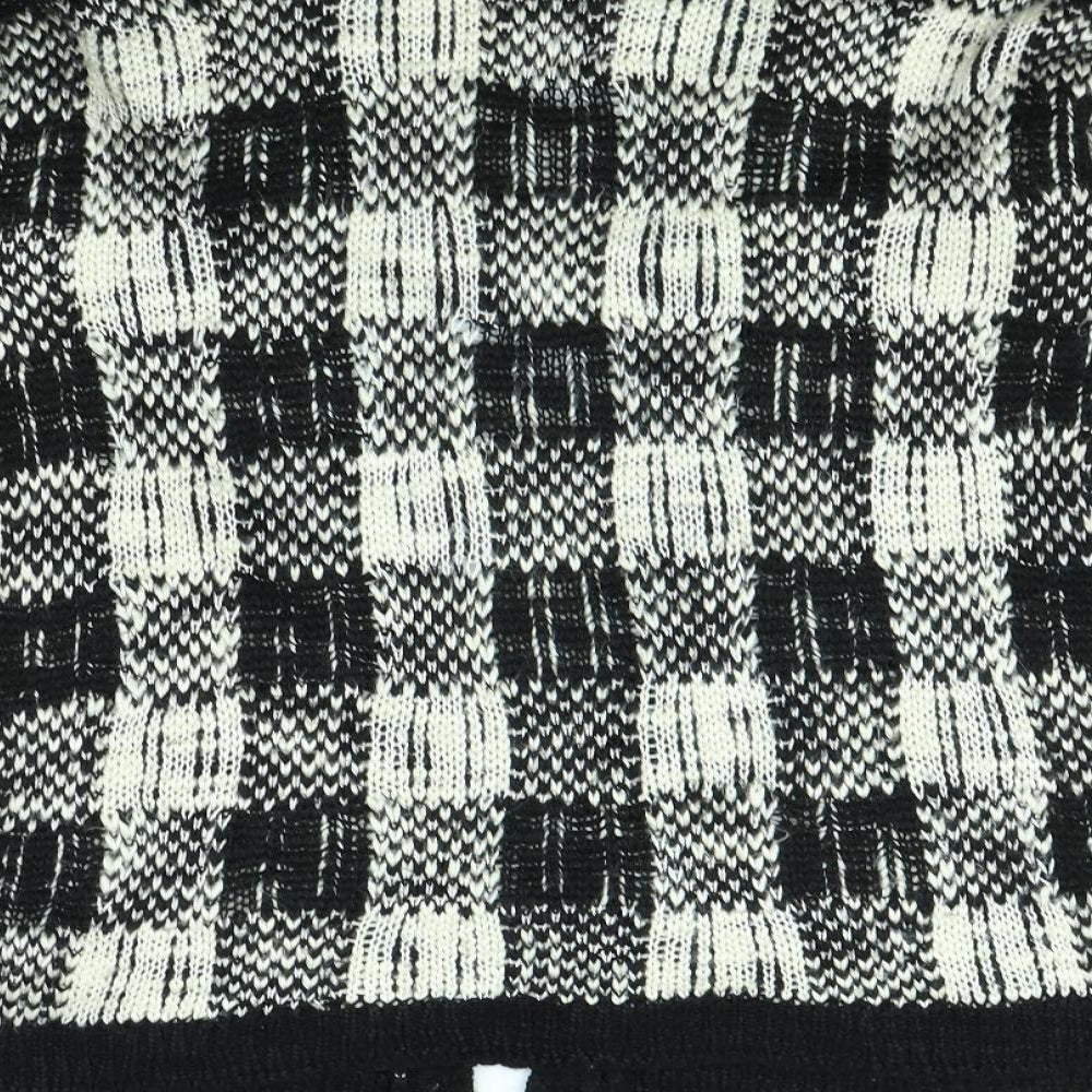 New Look Womens White Check Jacket Size M