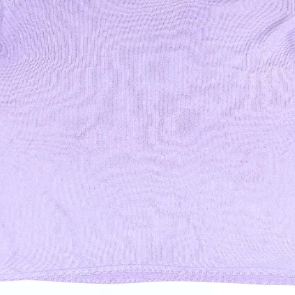 BM Womens Purple Pullover Jumper Size M