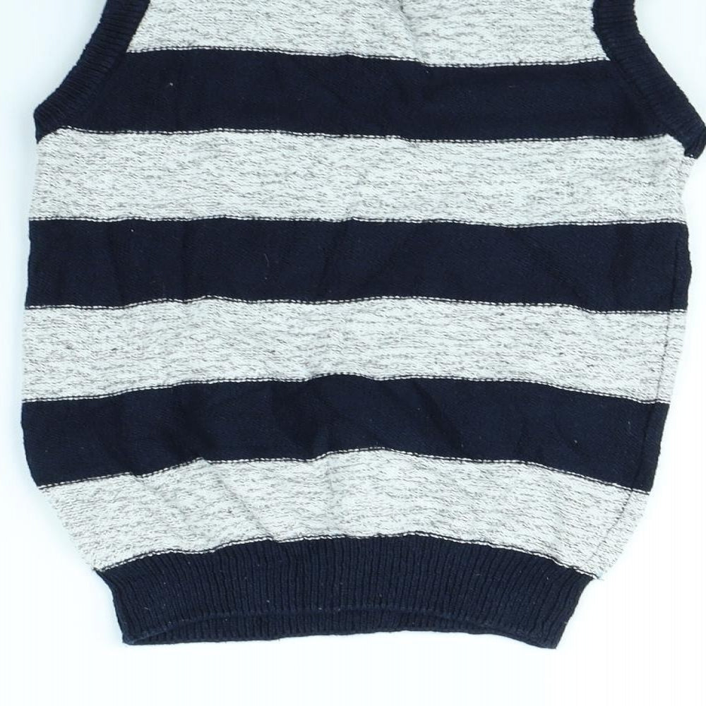 NEXT Boys Blue Striped Rayon Pullover Jumper Size 5 Years