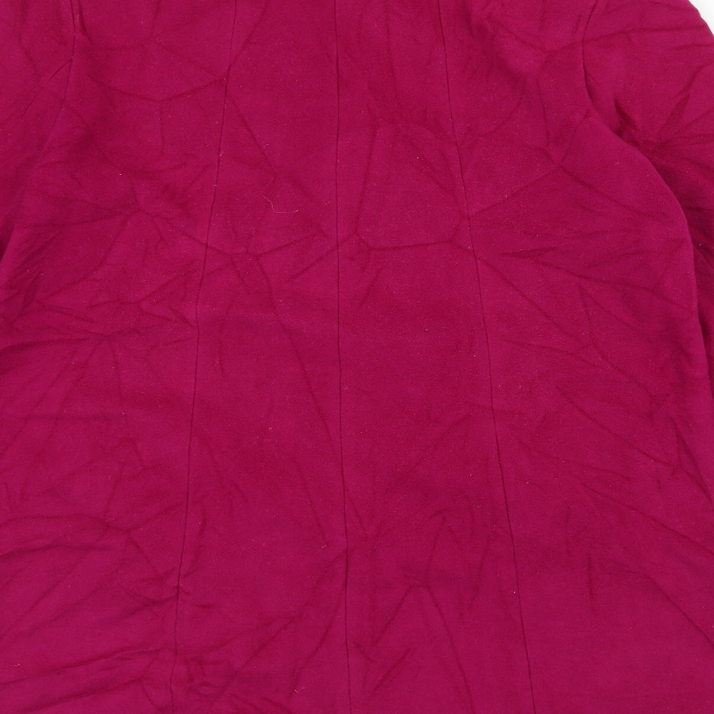 CC Womens Pink Overcoat Coat Size L