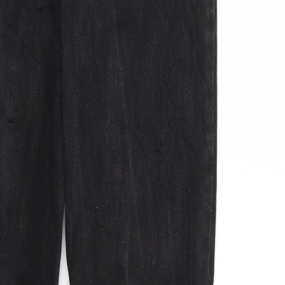 Up Fashion Womens Black Denim Straight Jeans Size 8 L32 in