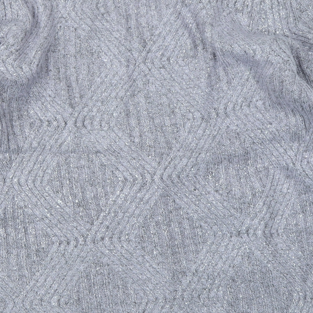 M&Co Womens Purple Pullover Jumper Size 12