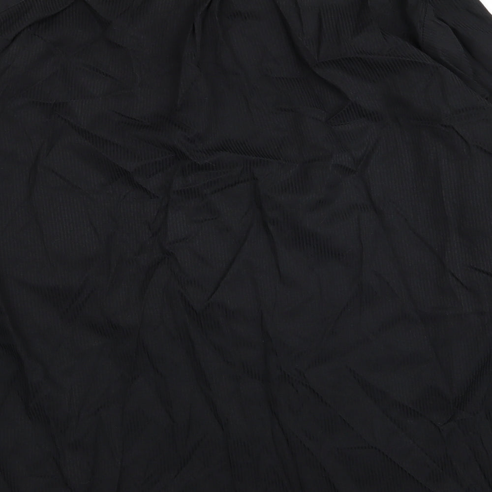 Cosma Mens Black Striped Dress Shirt Size 40