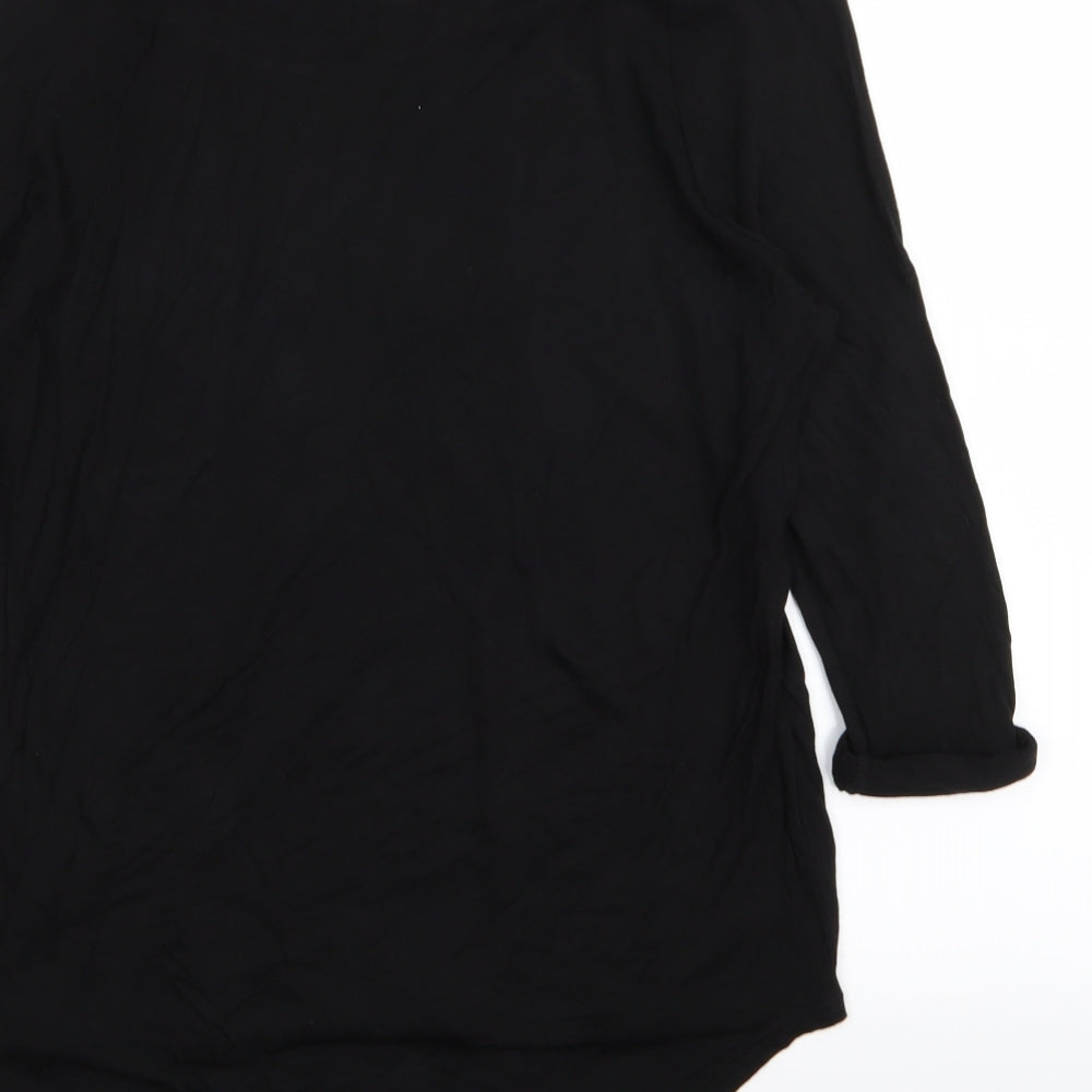 Divided by H&M Womens Black Basic T-Shirt Size 8