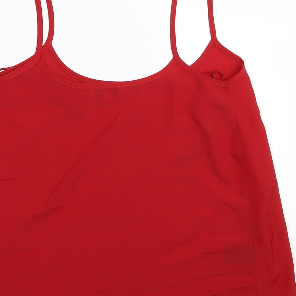 Papaya Womens Red Camisole Tank Size 10