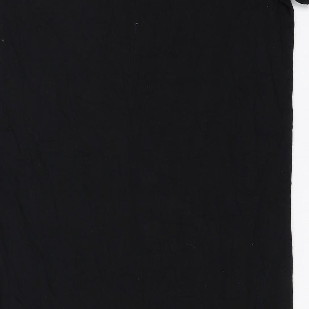 Glamour Babe Womens Black T-Shirt Dress Size M