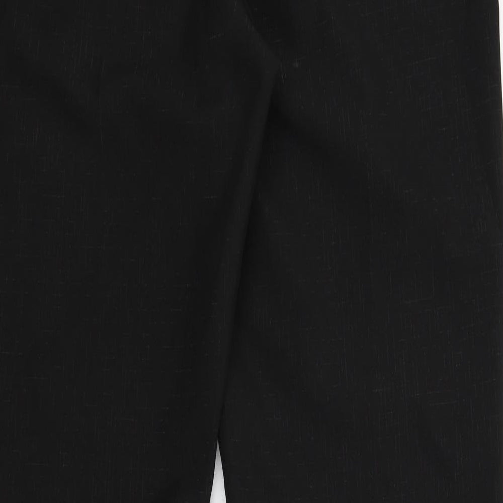 M&Co Womens Black Trousers Size 10 L29 in