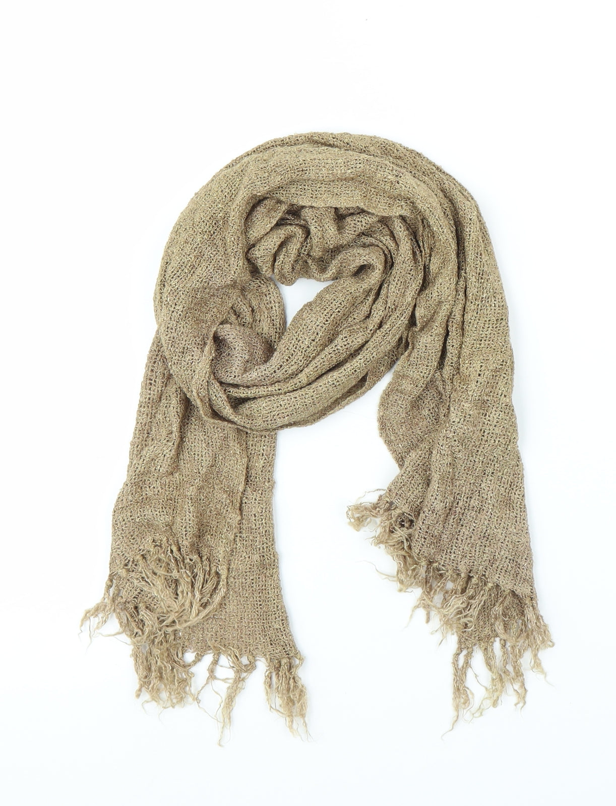 Preworn Unisex Gold Scarf