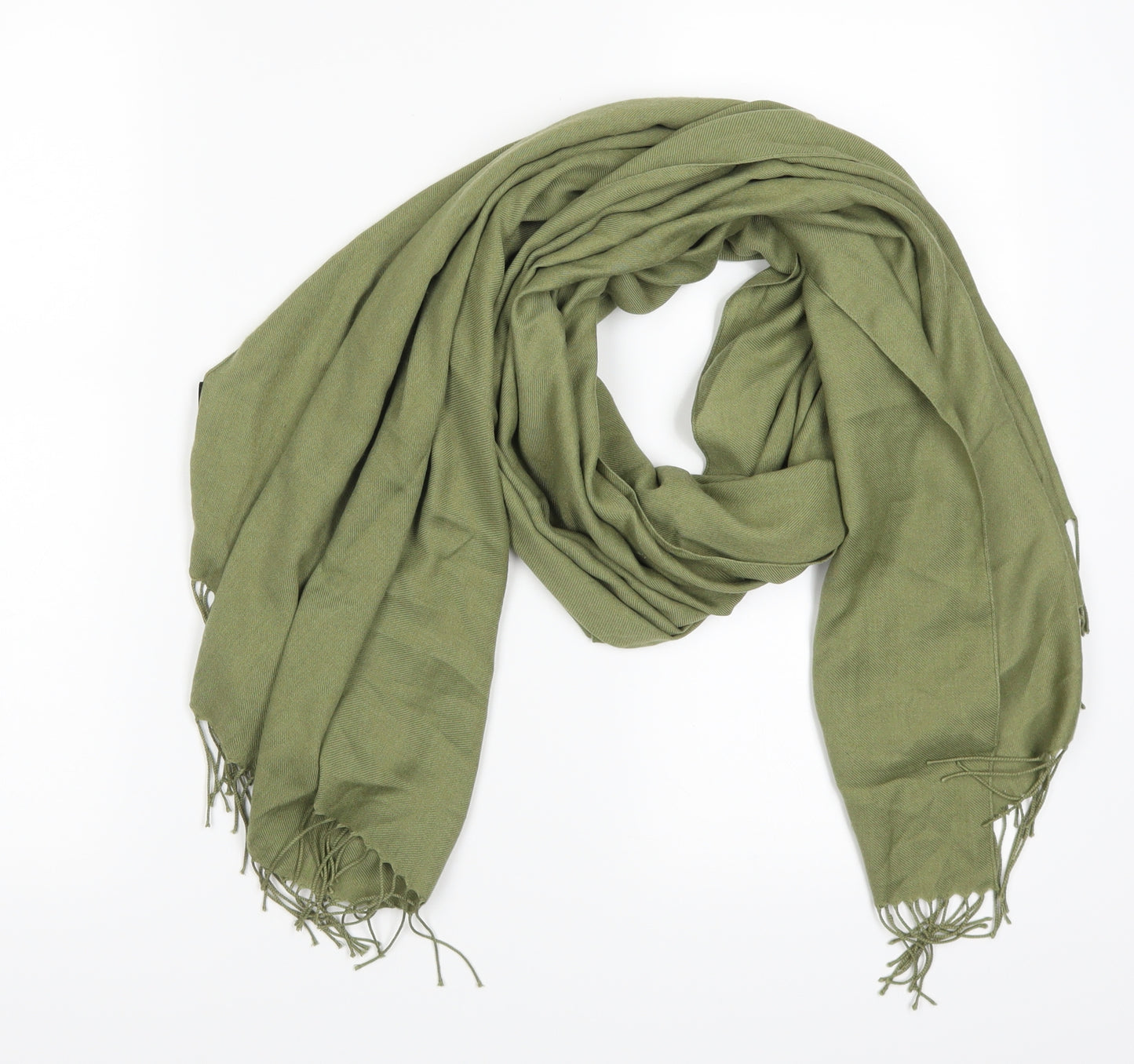 Preworn Womens Green Scarf
