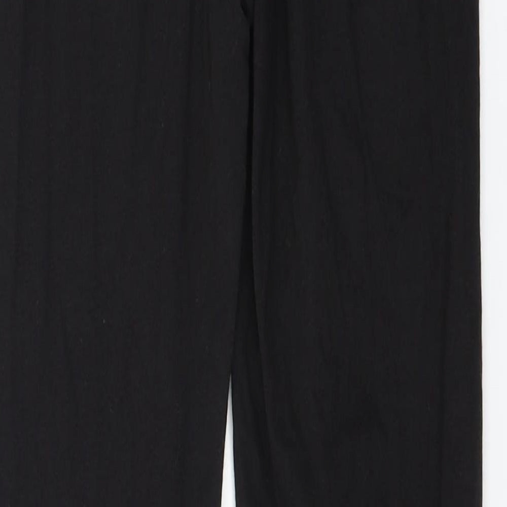 Missguided Womens Black Trousers Size 10 L24 in