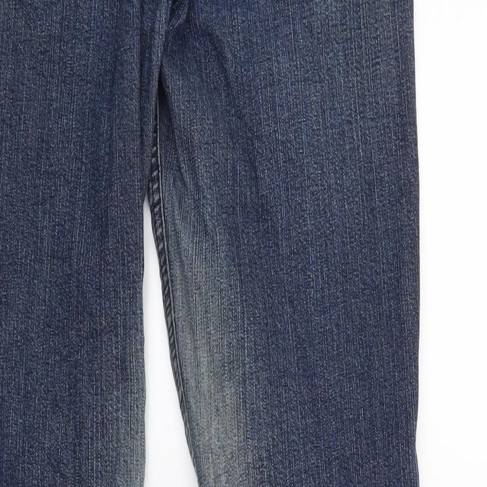 Primark Womens Blue Denim Bootcut Jeans Size 10 L29 in
