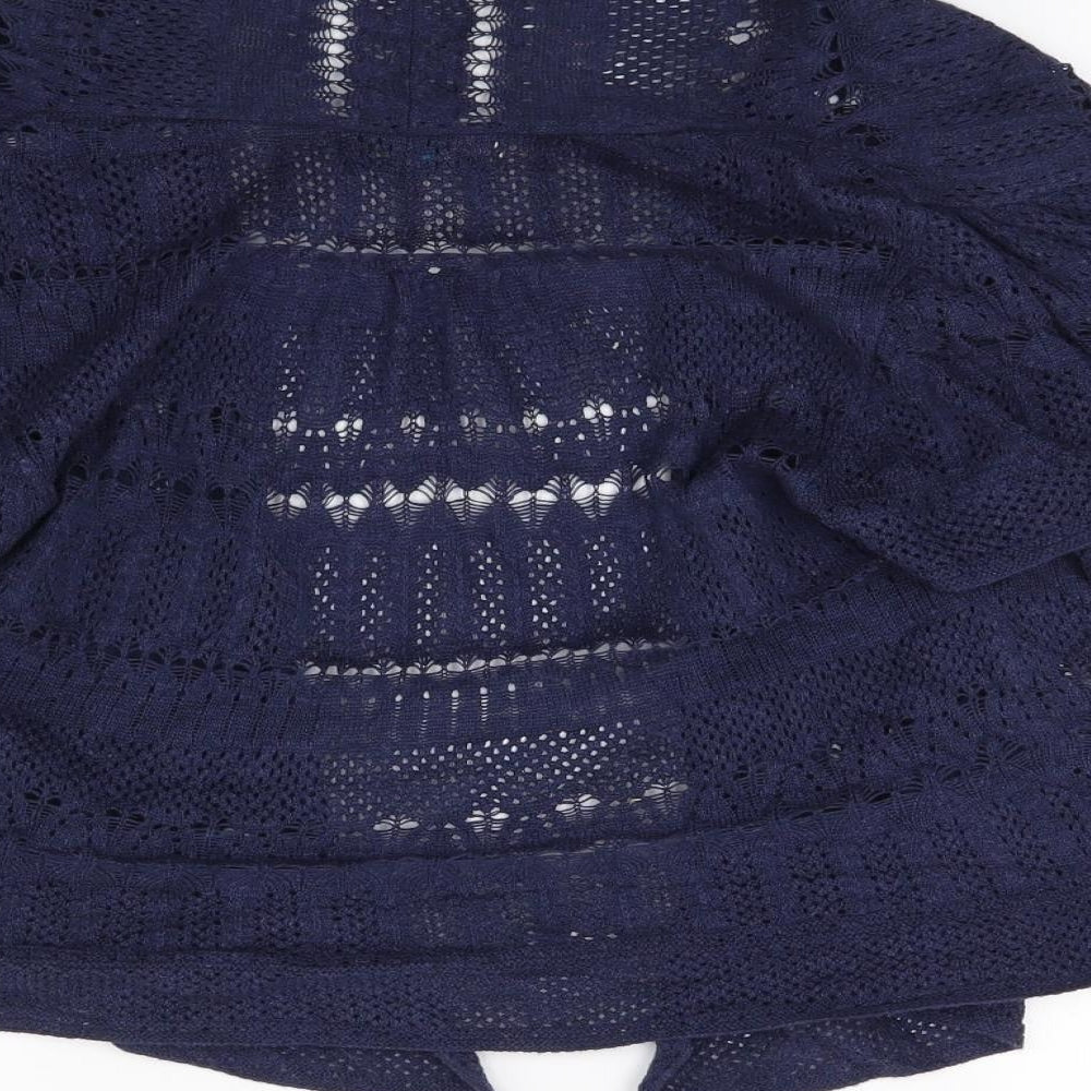 Marks and Spencer Womens Blue Knit Wrap Jumper Size 10