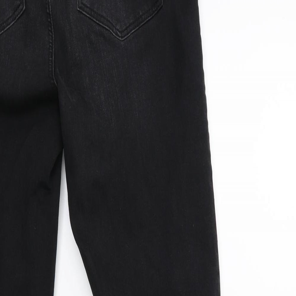 Denim & Co. Womens Black Denim Skinny Jeans Size 8 L27 in