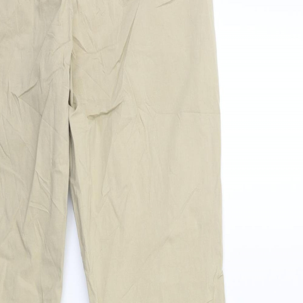 Preworn Womens Beige Cargo Trousers Size 36 in L29 in