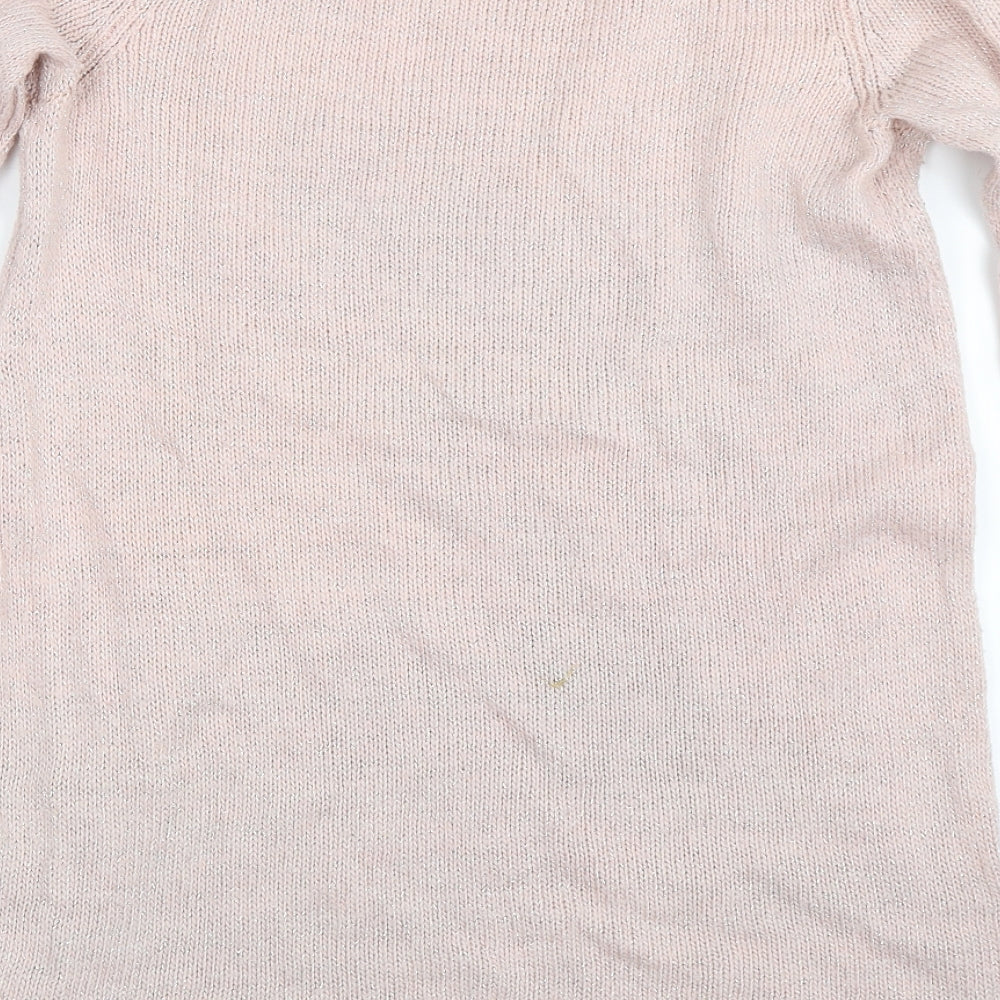 H&M Girls Pink Pullover Jumper Size 14 Years