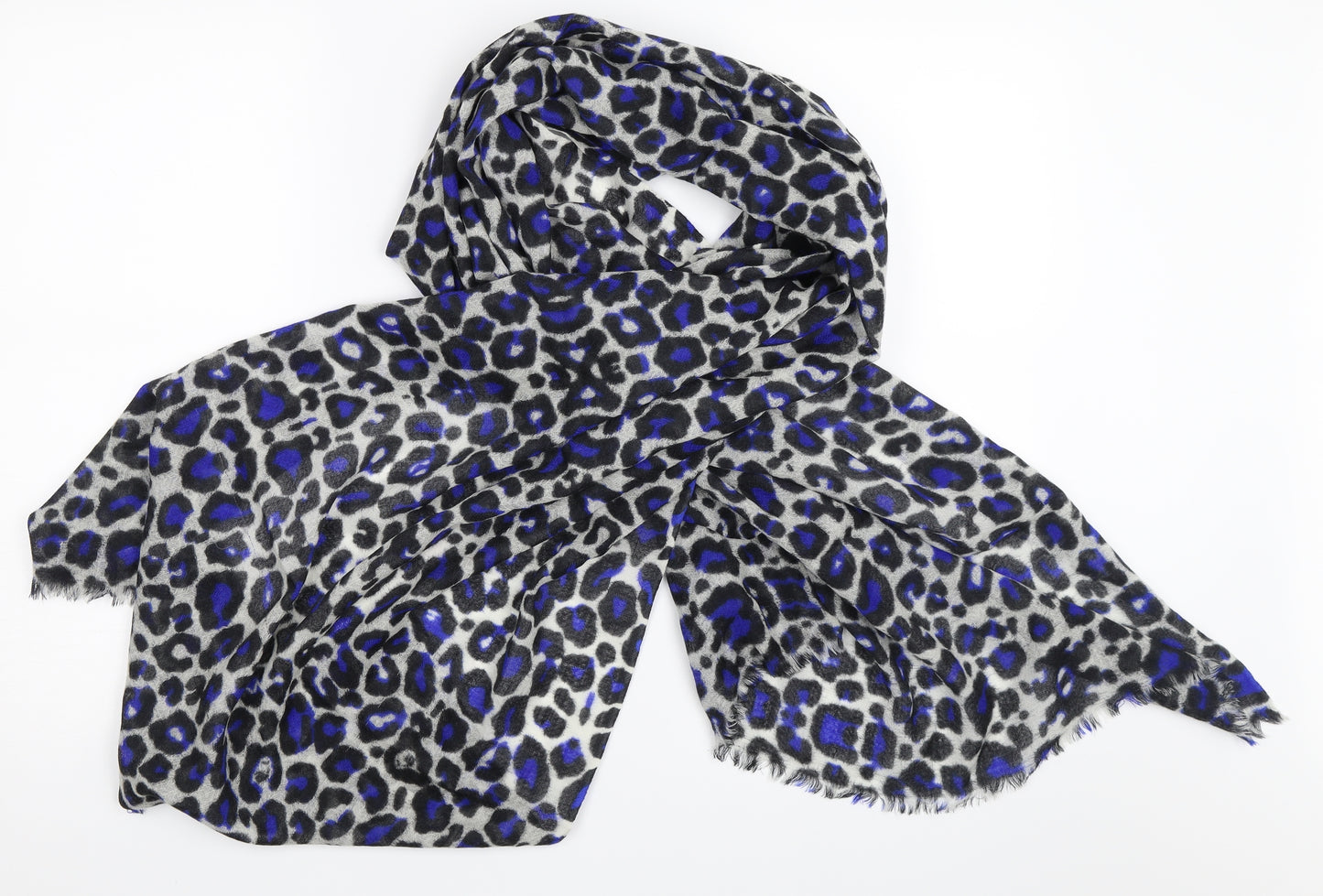 Preworn Womens Grey Animal Print Shawl/Wrap