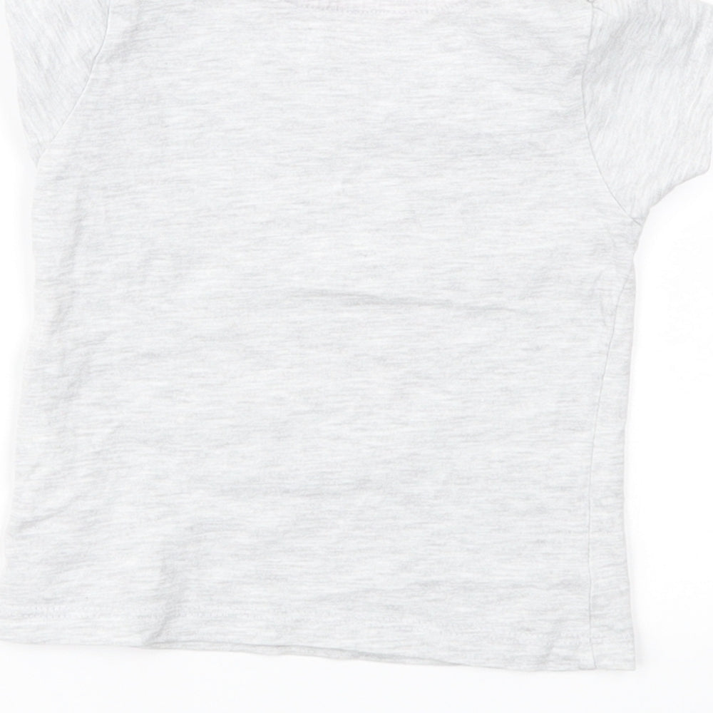 Primark Girls Grey Basic T-Shirt Size 9-12 Months