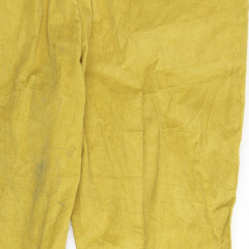 Samuel Windsor Mens Yellow Corduroy Trousers Size 46 L28 in