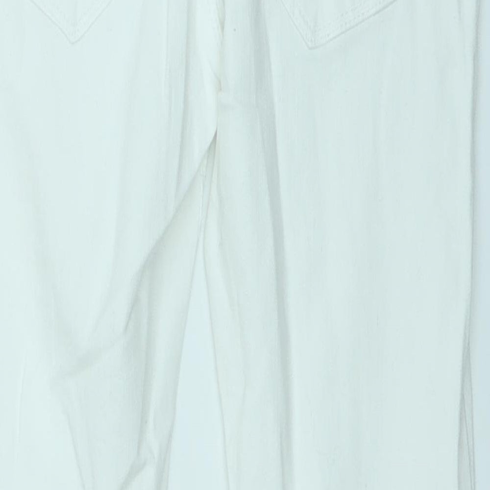 Primark Womens White Denim Straight Jeans Size 6 L24 in