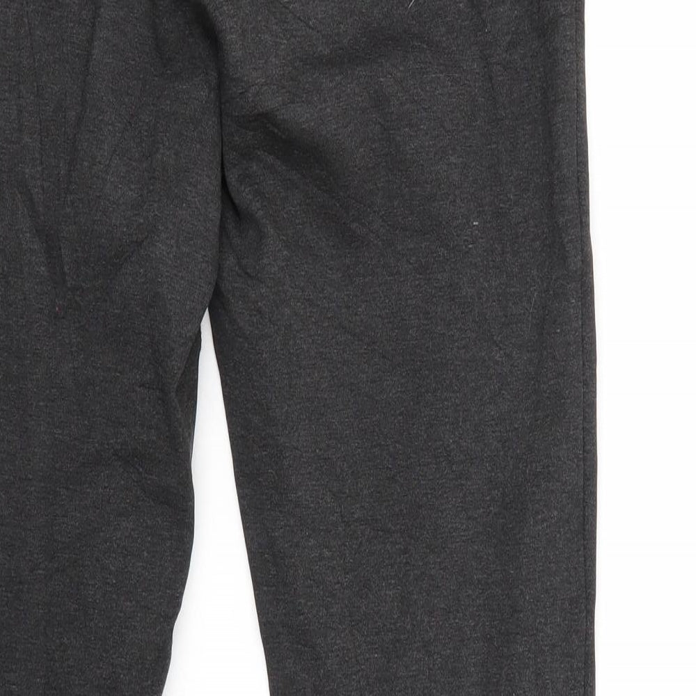 Promod Womens Grey Cropped Trousers Size L L26 in