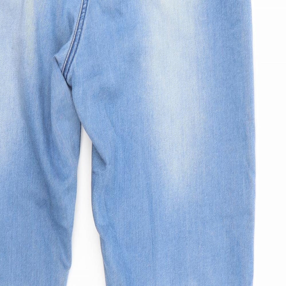 G21 Womens Blue Denim Straight Jeans Size 14 L28 in