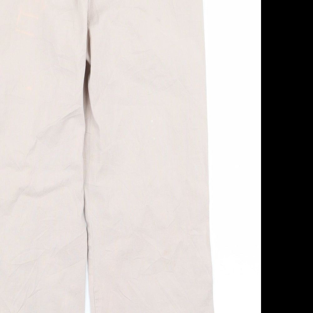 whisltes Womens Orange Rayon Trousers Size 10 L20 in