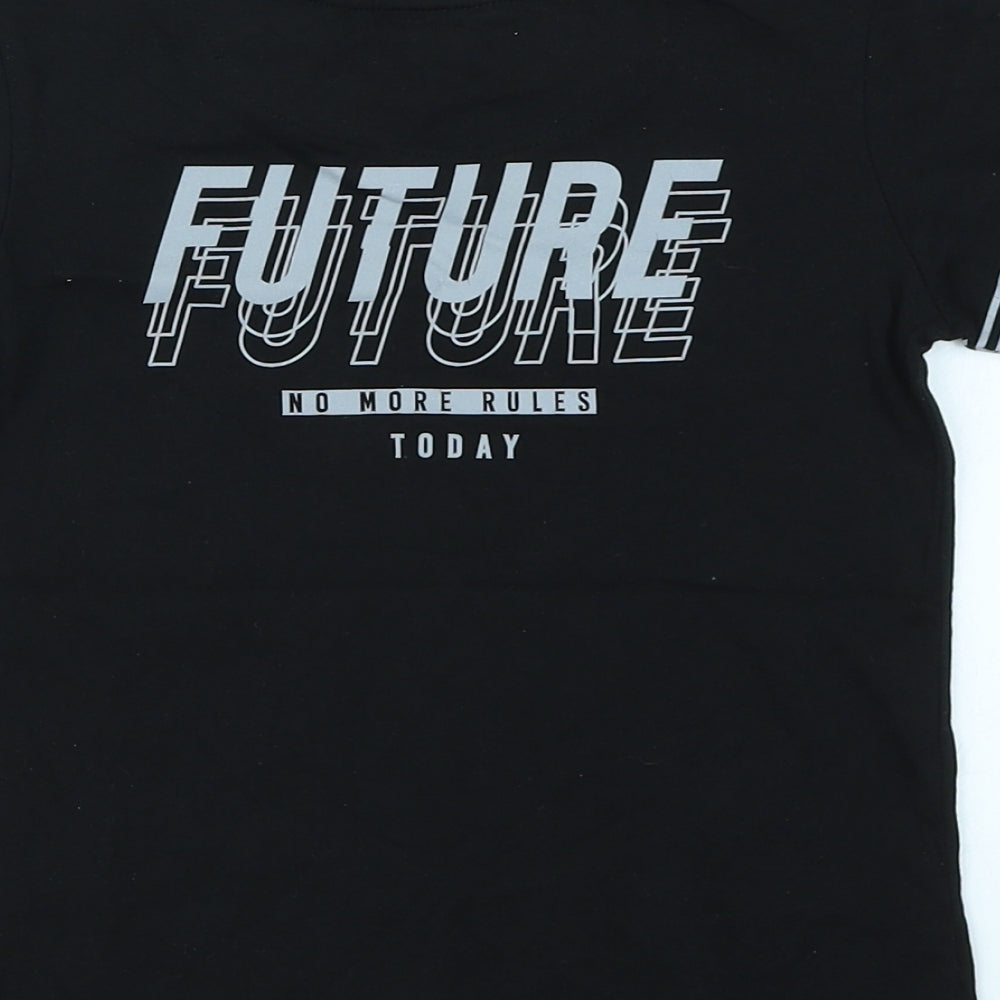 TU Boys Black Basic T-Shirt Size 4 Years
