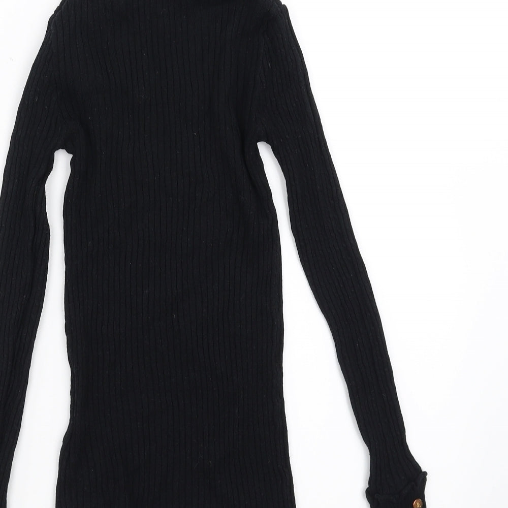 Topshop Womens Black Pullover Jumper Size 8