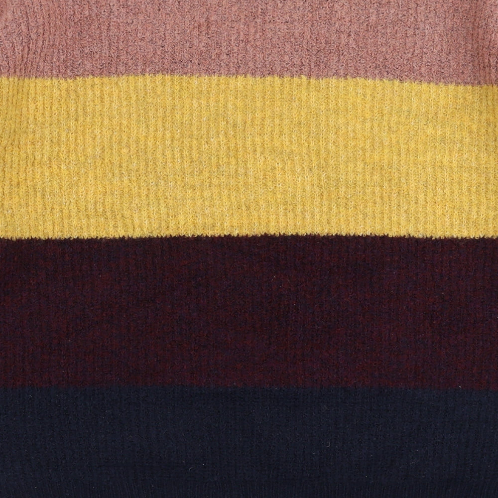 New Look Womens Multicoloured Striped Pullover Jumper Size S