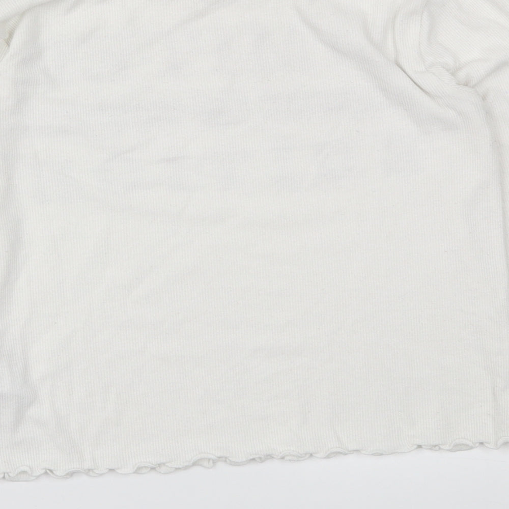Primark Girls White Basic T-Shirt Size 10-11 Years