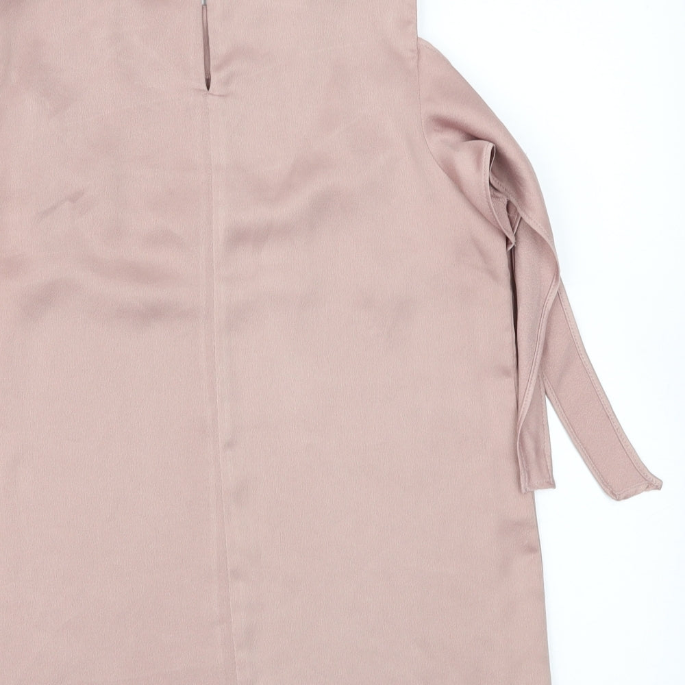 Oasis Womens Pink Basic T-Shirt Size 8