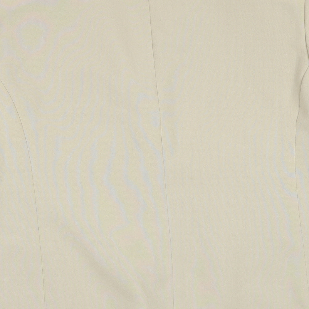 Classic Womens Beige Jacket Suit Jacket Size 18