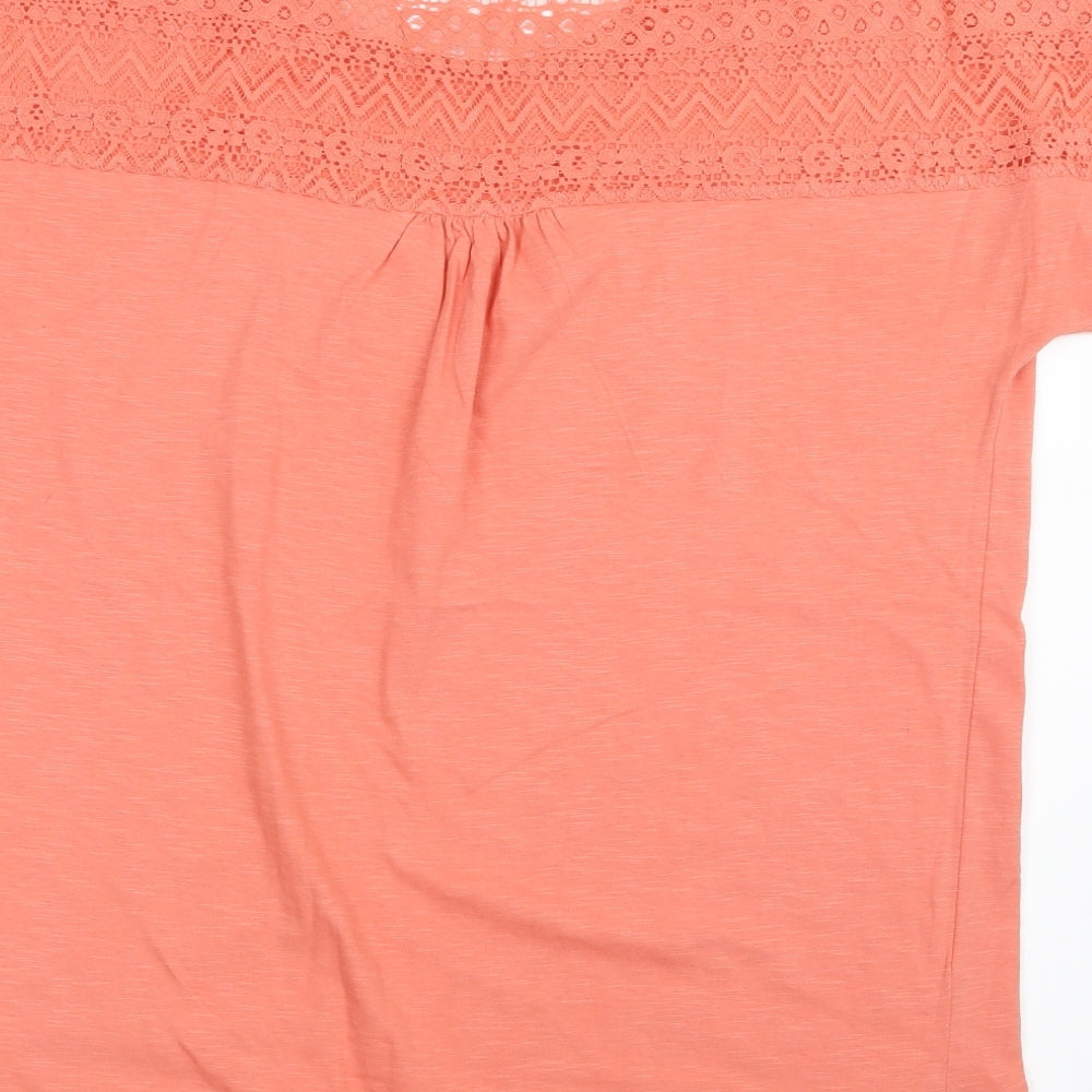 Bonprix Collection Womens Orange Basic T-Shirt Size M