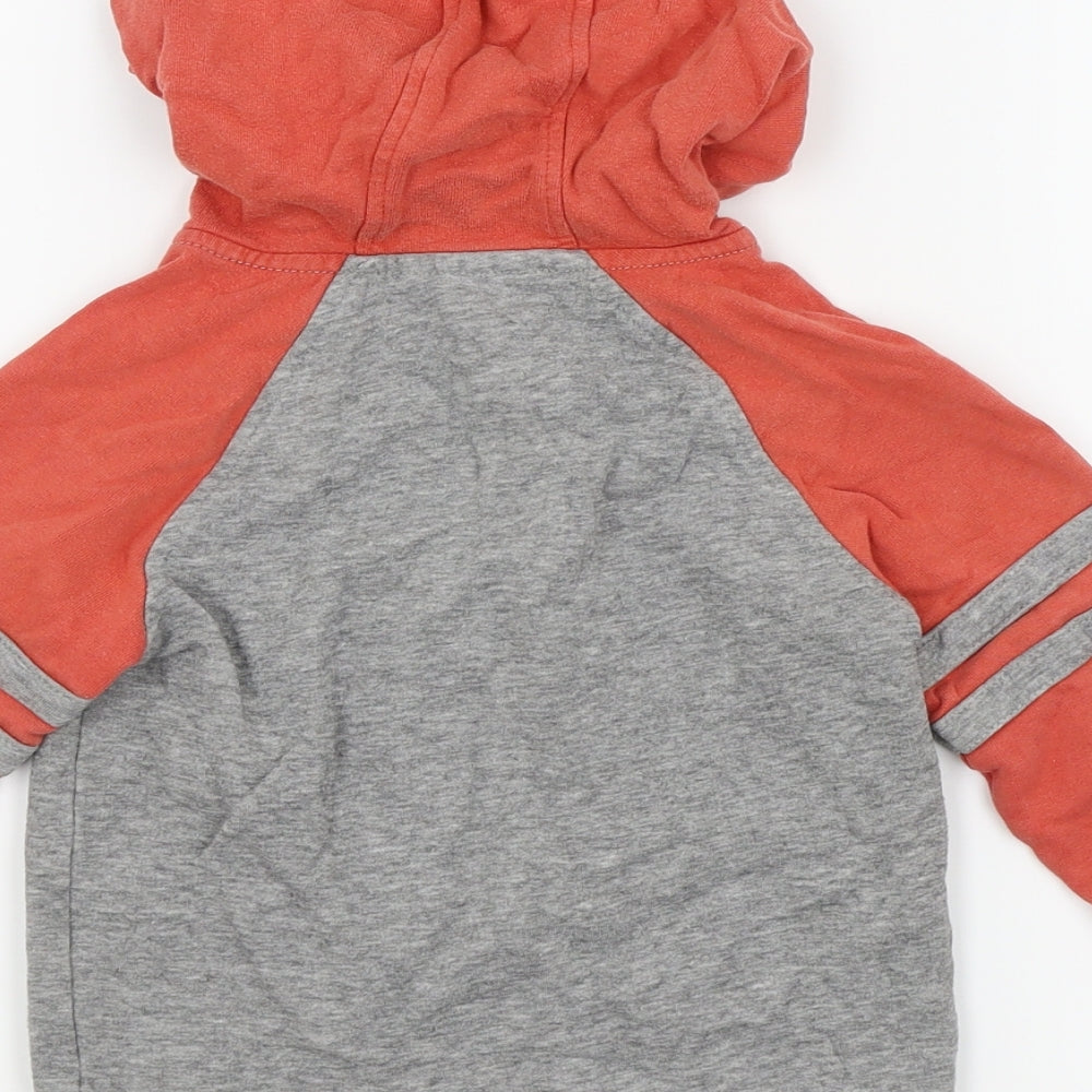 George Boys Grey Colourblock Full Zip Jumper Size 2-3 Years