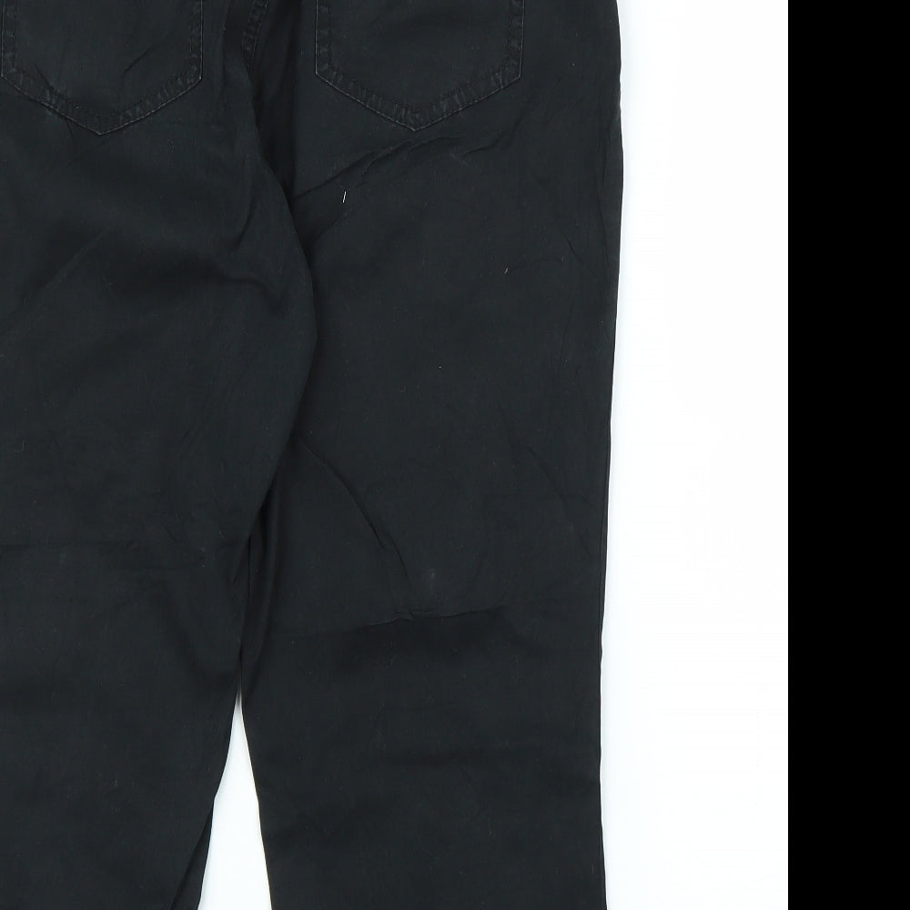 Sady Womens Black Capri Trousers Size L L21 in