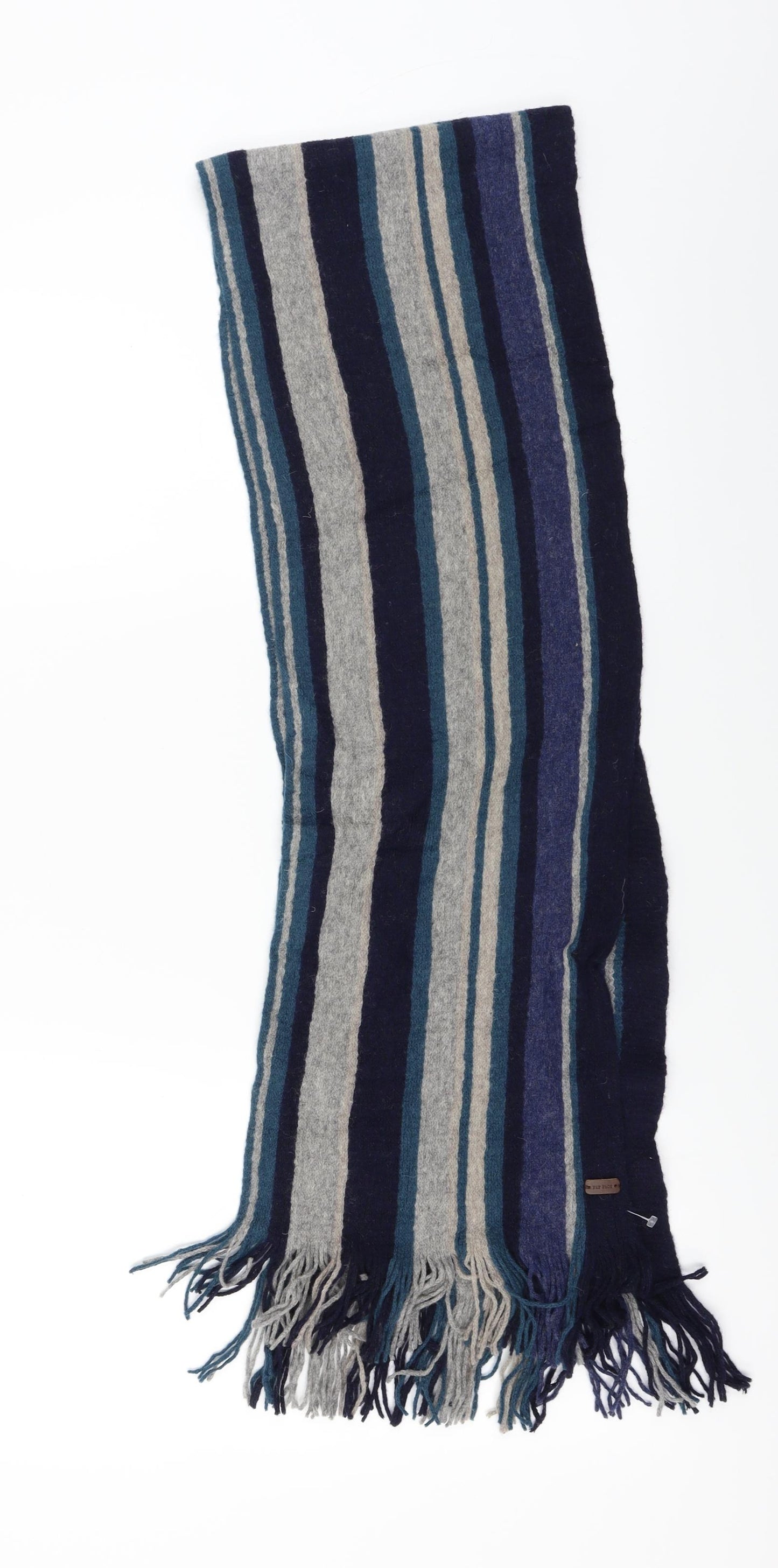 Fat Face Mens Blue Striped Scarf One Size