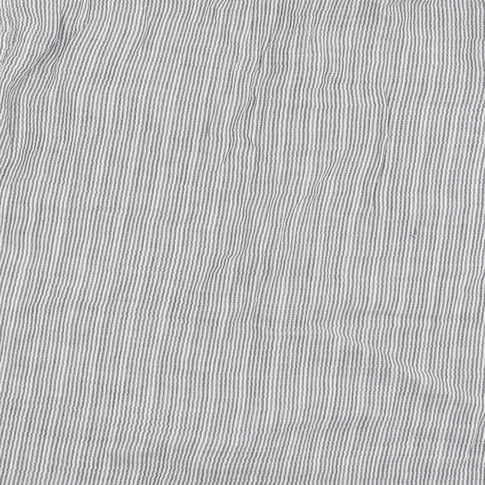 Gap Mens Grey Striped Button-Up Size L