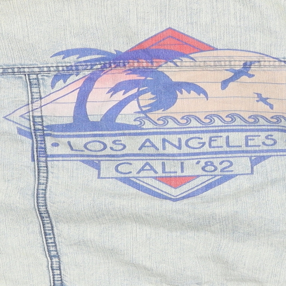 NEXT Girls Blue Denim Jacket Size 8 Years - LA California