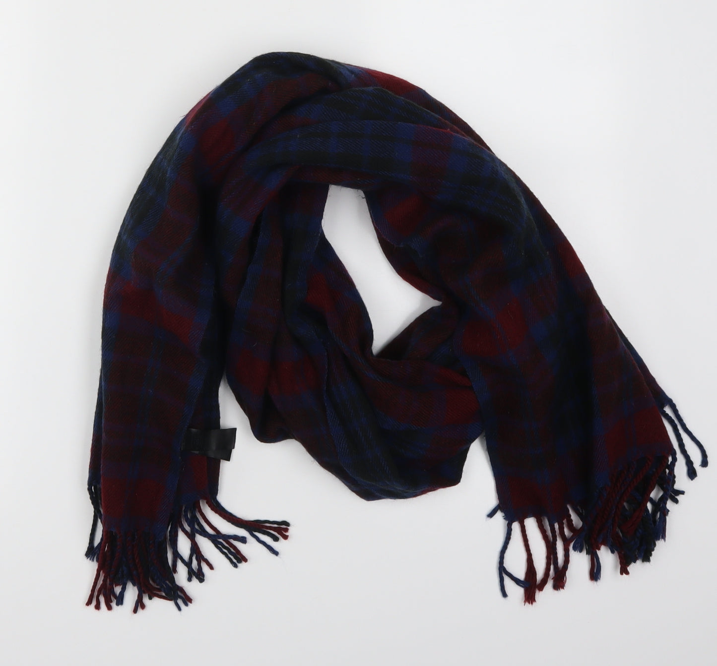 Preworn Womens Red Check Scarf