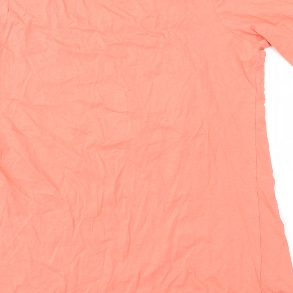 Select Womens Orange Basic T-Shirt Size 14