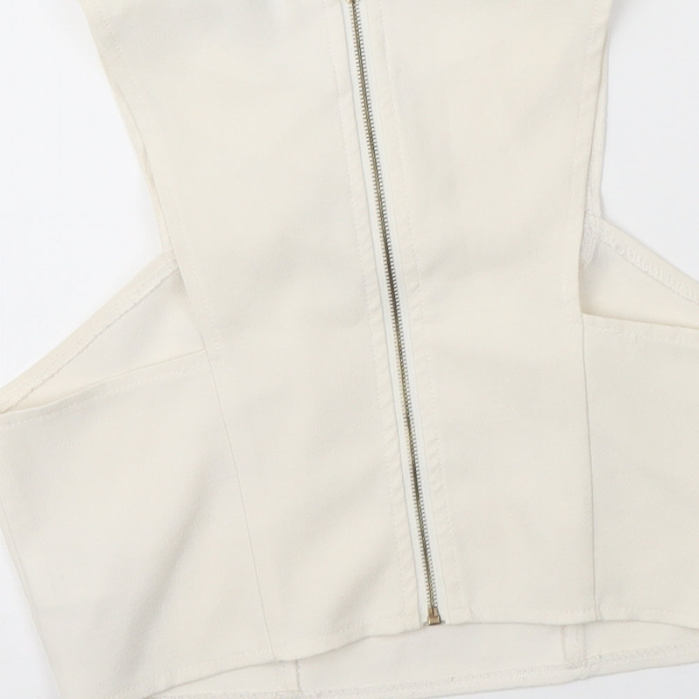 Cameo Rose Womens Ivory Basic Blouse Size 8