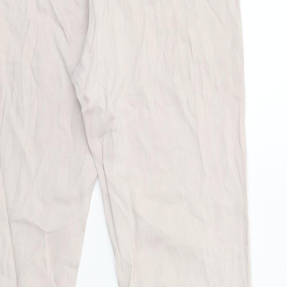 Jigsaw Womens Beige Trousers Size 10 L28 in