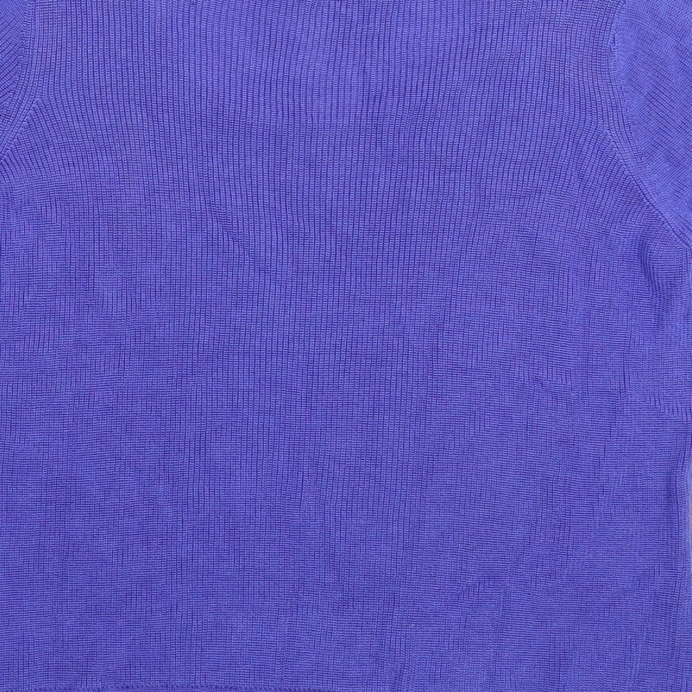 Marks and Spencer Womens Blue Knit Pullover Jumper Size 14
